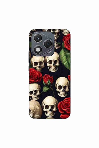 OEM Case compatible with Honor 400 Lite Silicon Gel Tpu Model Skulls and Roses