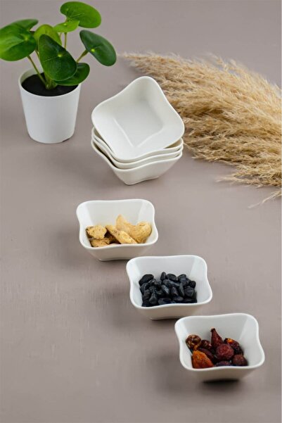 Tiesa Home Set of 6 Mini Porcelain Jam Bowls, Coffee Bowls, Turkish Delight B...
