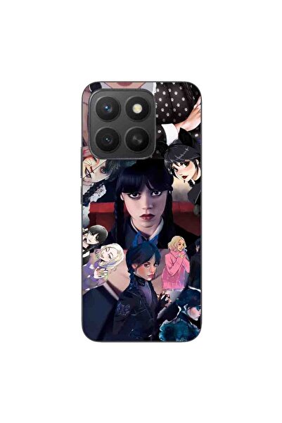 OEM Husa compatibila cu Honor X8c Silicon Gel Tpu Model Wednesday Addams Cola...