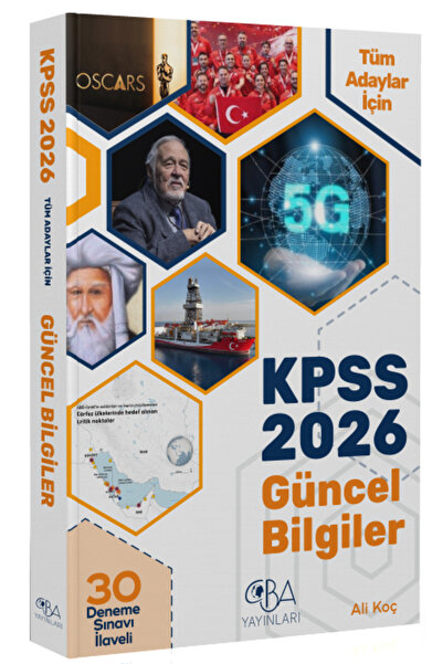 CBA Akademi CBA Yayınları 2026 KPSS Güncel Bilgiler Konu Anlatımı (30 Deneme ...