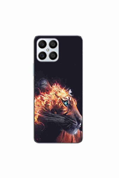 OEM Husa compatibila cu Honor X8 4G Silicon Gel Tpu Model Flameborn Tiger