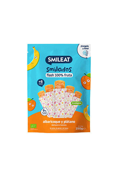 Smileat Inghetata de caise si banane 250g, +6 luni,