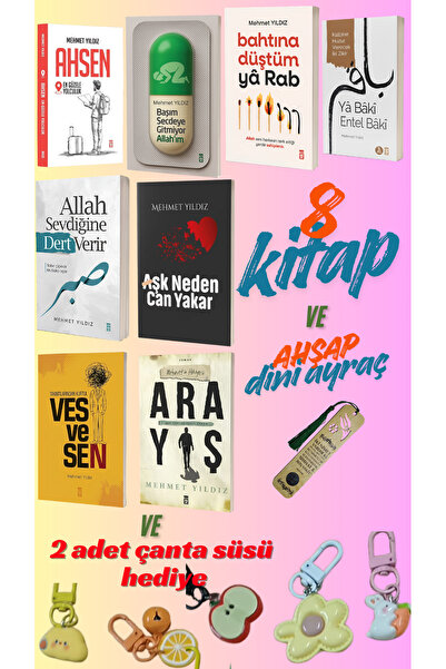 Timaş Yayınları Mehmet Yıldız Son Kitabı - Set 8 Kİtap -Ahsen-Vesvesen-Bahtın...