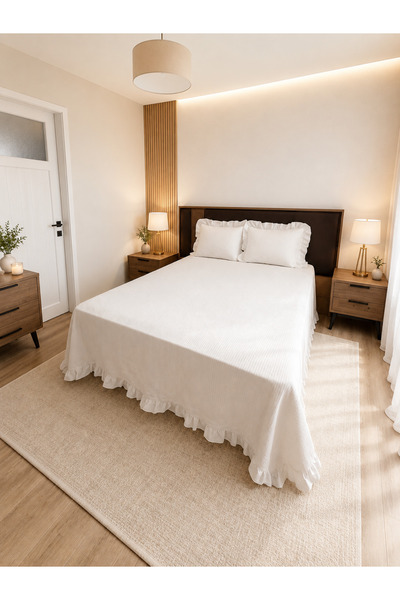 DOĞA EV TEKSTİLİ Doğanın Tüm Renkleri Alaçatı Bohemian Bedspread Set Double 2...