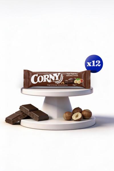 CORNY Çikolata Fındık Tam Tahıl Bar x 12 Adet