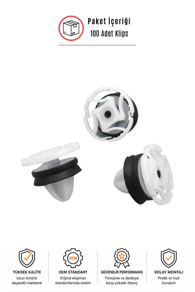 SEMECHLER Renault Clio 3-4 Megane 2-3-4 Fluence Symbol Uyumlu Kapı Döşeme Kli...