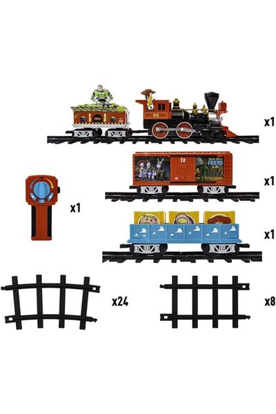 Lionel Battery-Operated Disney Toy Story Toy Train Set with Locomotive, Train...