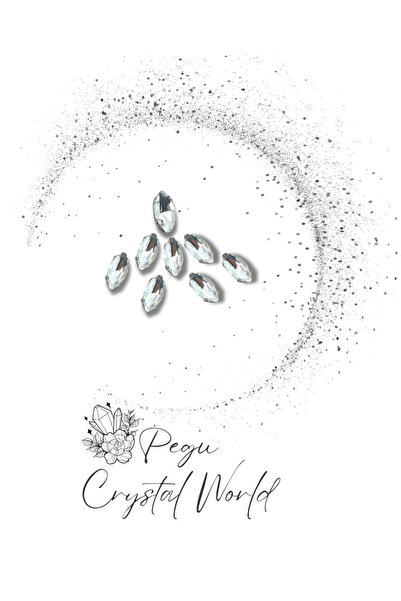 pegu baby collection 30 Pieces of Silver Cased Stone with Sticks. Size: 5 mm ...