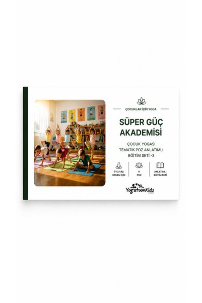 Yogatoon Kids World Thematic Children's Yoga Story and Pose Flow 3 - Super Power Academy - Ages 7-12