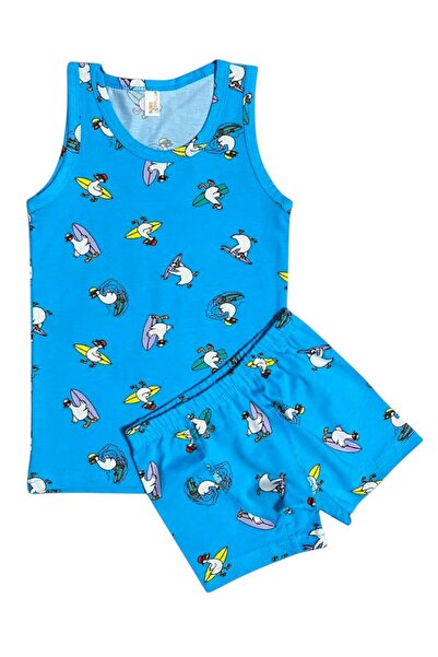 Fil Kids Dečački set bokserica od 100% pamučne tkanine plave boje sa uzorkom ...