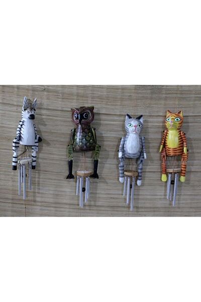 Mestore Wooden Animal Figure Bell No:2