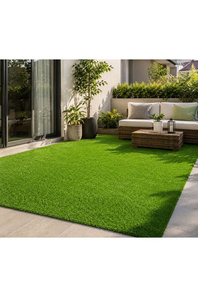 OEM Covor Iarba Artificiala 100x200 cm, Gazon Sintetic 25 mm, Rezistent UV si Apa, pentru Gradina, Terasa, Balcon, Verde