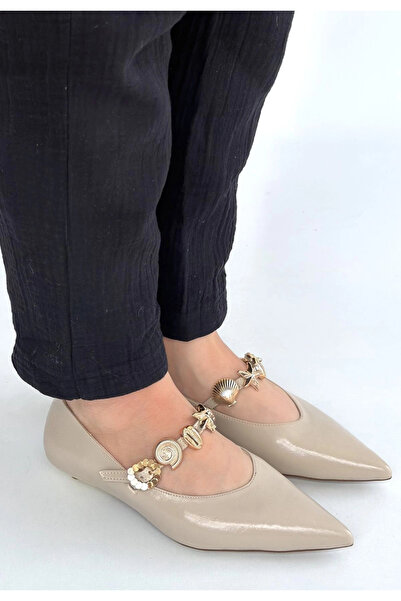 Generic Brand Herşeydrtend Lowen Beige Skin Low Heeled Shoes