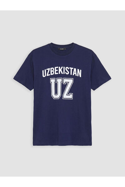 LC Waikiki Nevavm Oval Collar Uzbekistan Printed Women's T-Shirt with a Diffe...