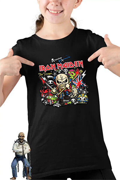 OEM Iron Maiden Τρούμπερ Παιδικό Κοριτσίστικο Μπλουζάκι