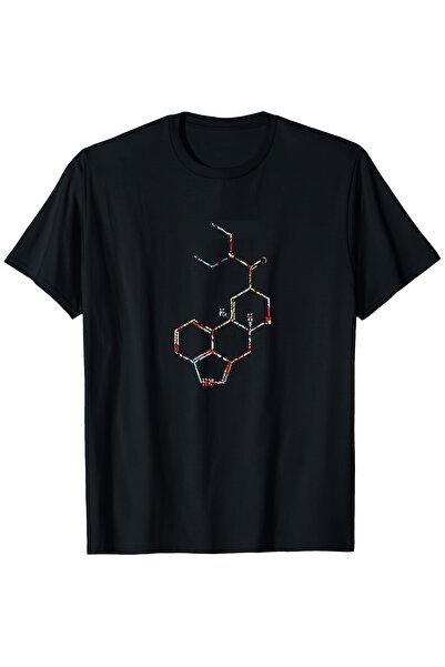 Chic Bloom تي شيرت رجالي LSD Molecular Psychedelic