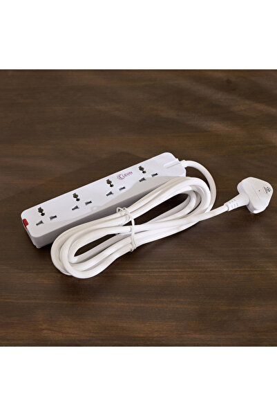 Home Box 4-Way Universal Extension Socket with 4 Meter Cable Length