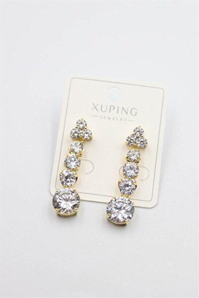 atastore2017 Baguette Stone Earrings - Gold