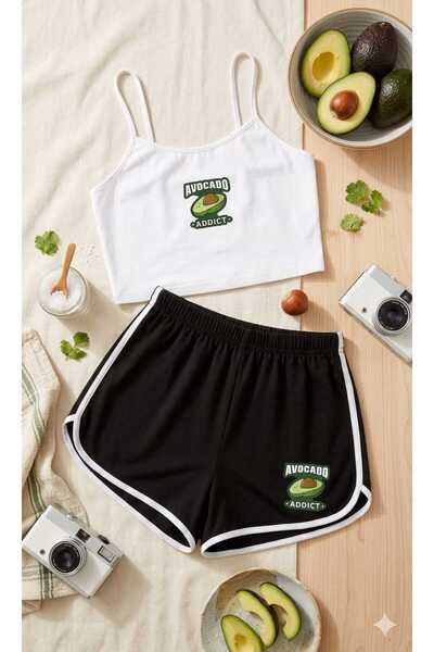 PEMBİŞ HOMEWEAR Natural Pamuk süprem crop basic