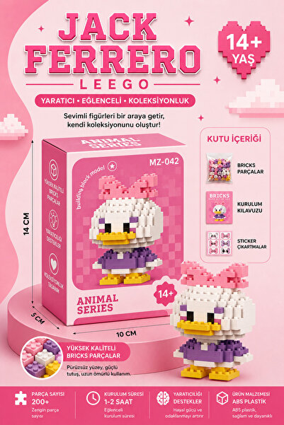 Jack Ferrero Cute Figure Mini Block Building Set – Mini Building Toy Set - Cu...