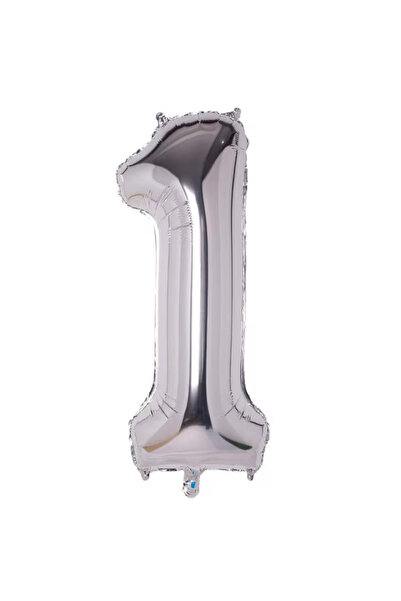 Balonsan 40" Silver -1- Age Number Foil Balloon 100 cm