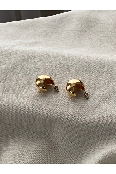 XUPİNGG Xuping Yeni Sezon Oval Küpe Gold Renk