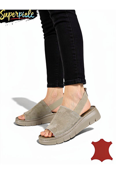 ANGEL BLUE Modern women's Sandals made of Genuine Leather with Stretchy and t...