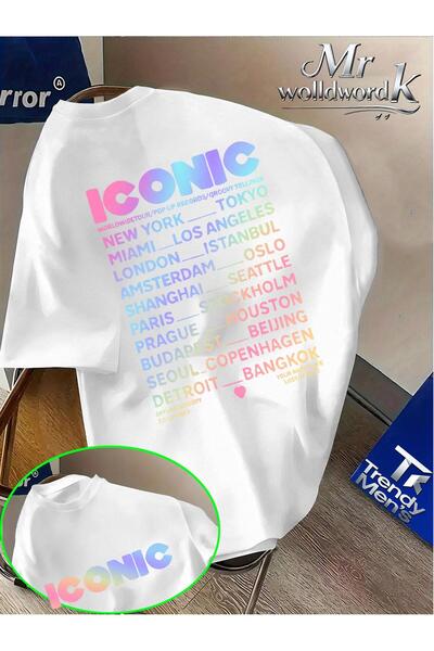 bolivia's ICONIC Rainbow Gradient World Tour City Letter Print Trendy Casual ...