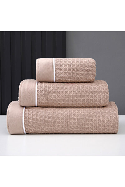 Donetella Pack of 3 Waffle Towel Set – 310 GSM Microfiber, Soft, Absorbent & ...