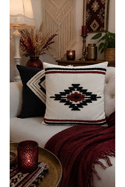 REN Tekstil Ethnic Pattern Punh Embroidery Kirlent Kilifi