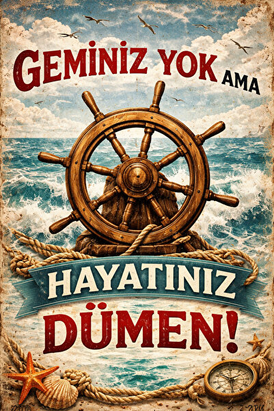 Hayal Poster geminiz yok ama hayatınız Retro Ahşap Poster 20x30