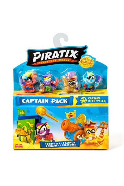 Piratix Set 4 figurine, Piratix, Golden Treasure, Captain Deep Water