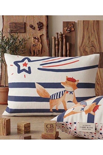Zorluteks Taç Carre Blanc Series 100% Organic Cotton 2-Piece Pillowcase