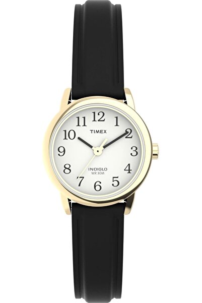 Timex ساعة كوارتز نسائية، شاشة تناظرية وحزام جلدي