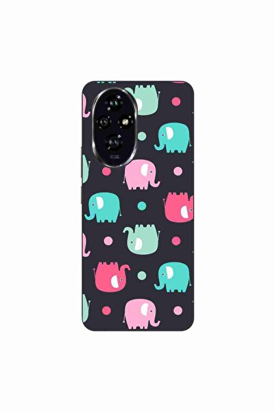 OEM Husa compatibila cu Honor 200 Silicon Gel Tpu Model Pattern Elefant