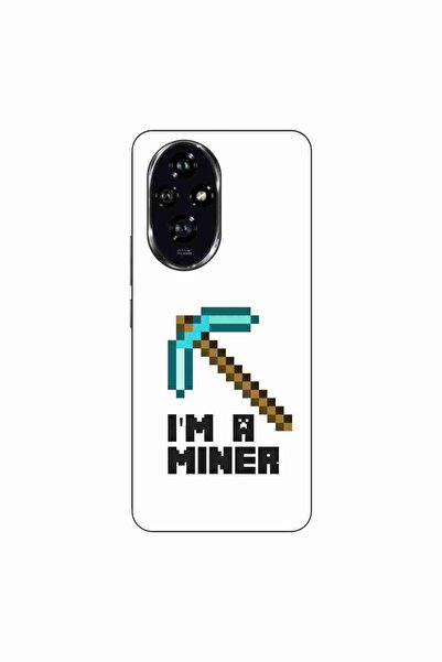 OEM Husa compatibila cu Honor 200 Silicon Gel Tpu Model Minecraft Miner