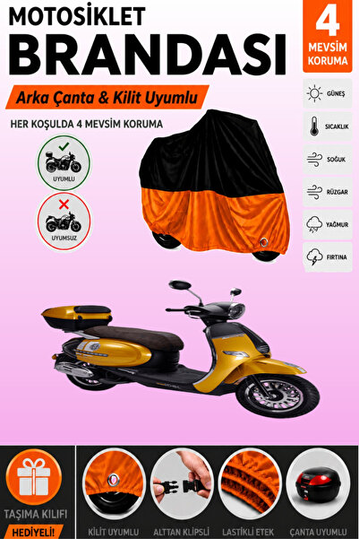 Cemku Double Black Top - Orange Bottom, Rear Bag Compatible Kuba Brilliant 50...