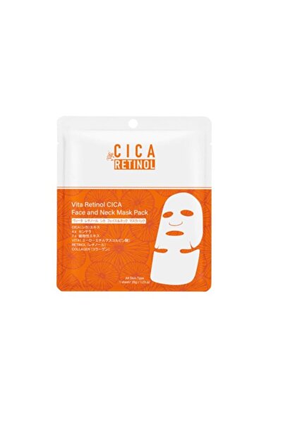 Mitomo VITA RETINOL CICA MASCĂ PENTRU FAȚĂ ȘI GÂT - Mască regenerantă pentru ...