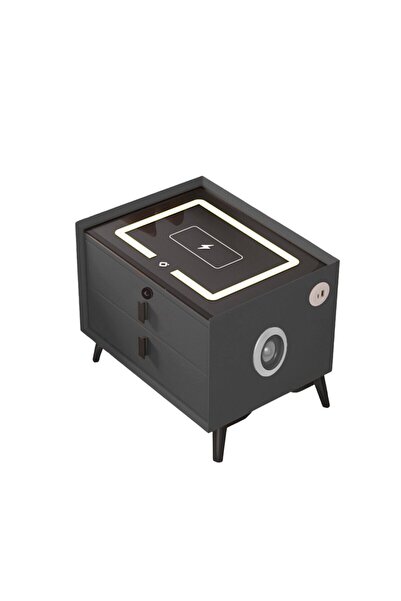 Smart Heater & Cooler Smart bedside table with wireless charging, LED lightin...
