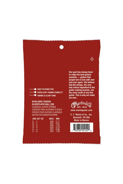 Generic Brand Strings M160 Classical Guitar Set - Hard Tension