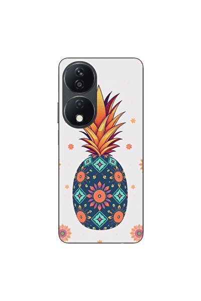 OEM Husa compatibila cu Honor X7b Silicon Gel Tpu Model Floral Pineapple