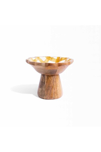 Blends Wooden Stand Bowl from Solana
