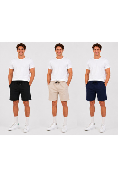 Karatopak 3-Pack Unisex Summer Comfortable Basic Shorts