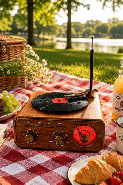 Blackbird Game Center Meier MD-1317BT Nostaljik Görünümlü Bluetooth Hoparlör ve 3 Bantlı Şarjlı Radyo