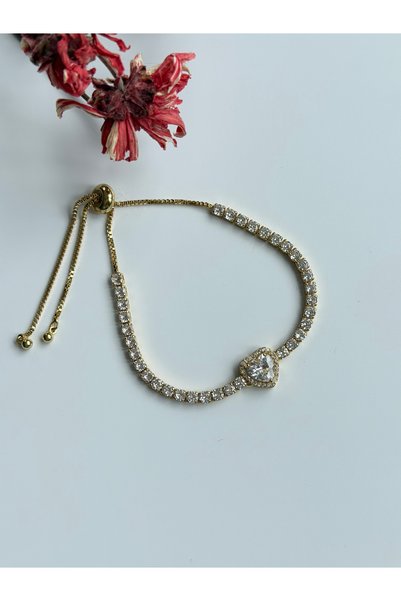 BURÇİN AKSESUAR Heart Waterway Steel Elevator Bracelet