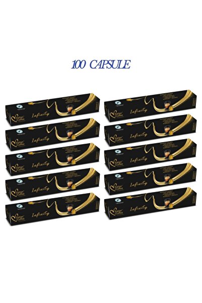Italian Coffee 100 Κάψουλες Infinity 100% Αράμπικα Κολομβία - Συμβατό με Nesp...