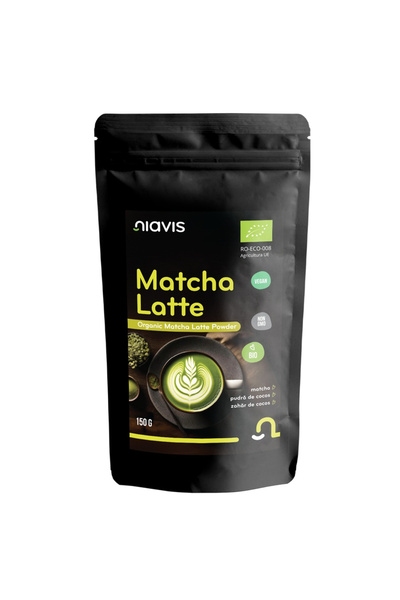 Niavis Pulbere pentru Matcha Latte 150g – Energia Ta Verde și Sănătoasă pentr...