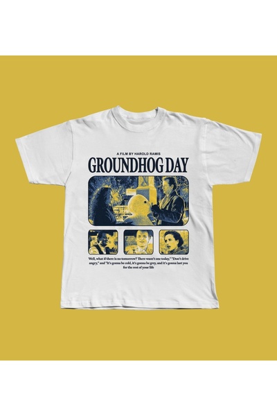 Grafftee Clothing Groundhog Day Printed Unisex Oversize T-Shirt