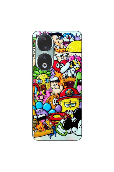 OEM Husa compatibila cu Honor 90 5G Silicon Gel Tpu Model Pop Art Cartoons