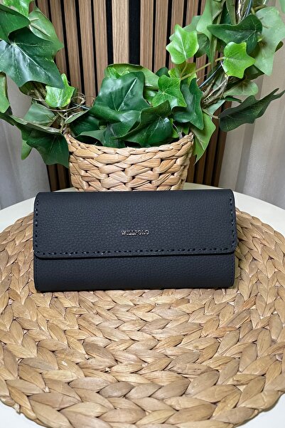 Fibag Women's Black Color, Original Leather Wallet with Extra Card Holder Det...